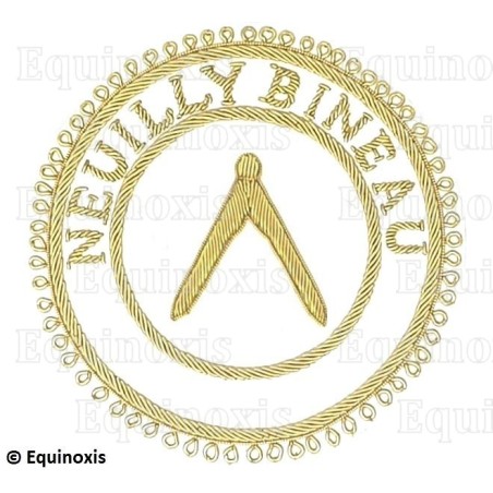 Badge / Macaron GLNF – Grande tenue provinciale – Grand Inspecteur – Neuilly Bineau – Brodé main